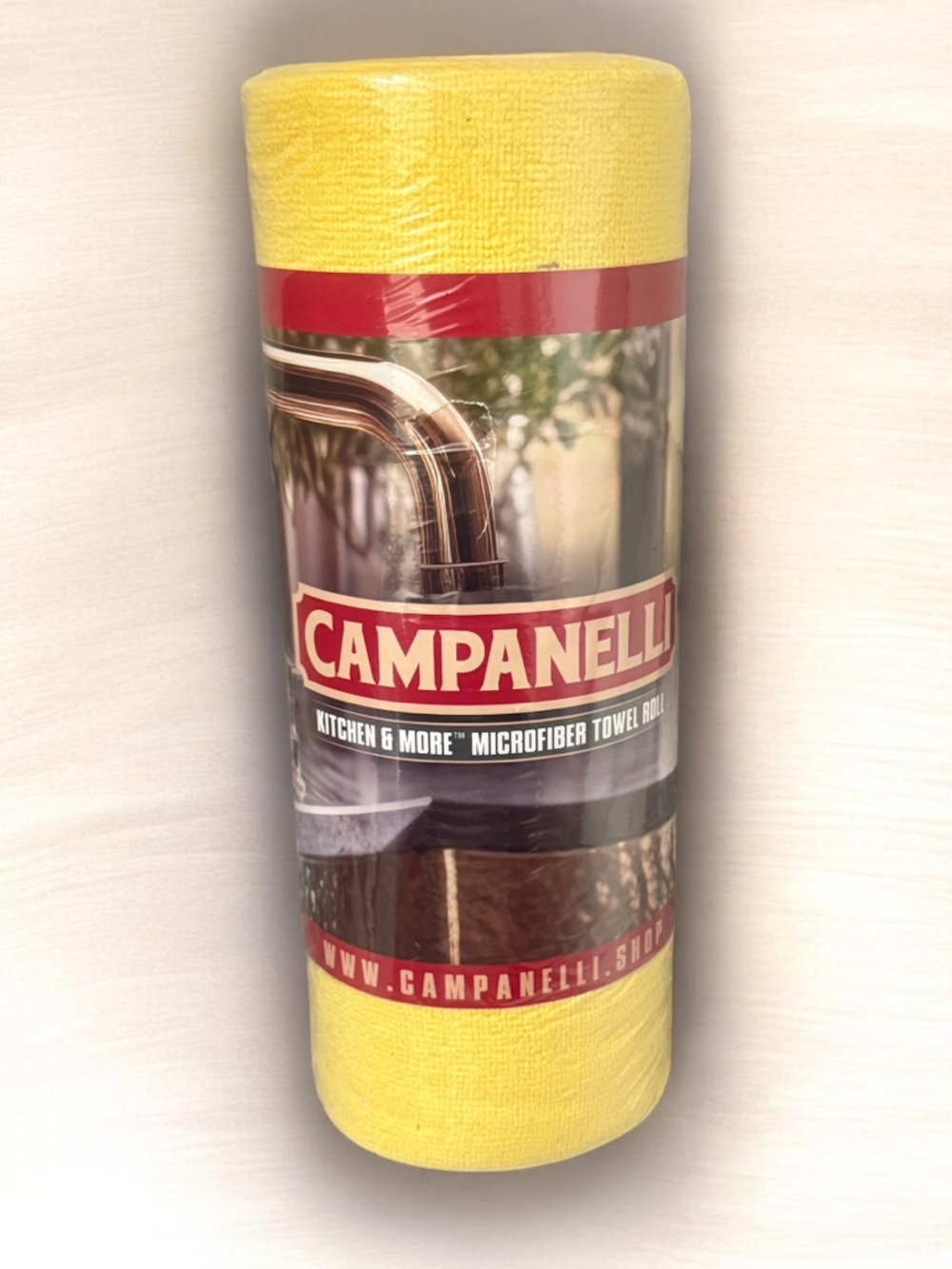Campanelli Yellow Microfiber Kitchen & More Towel Roll